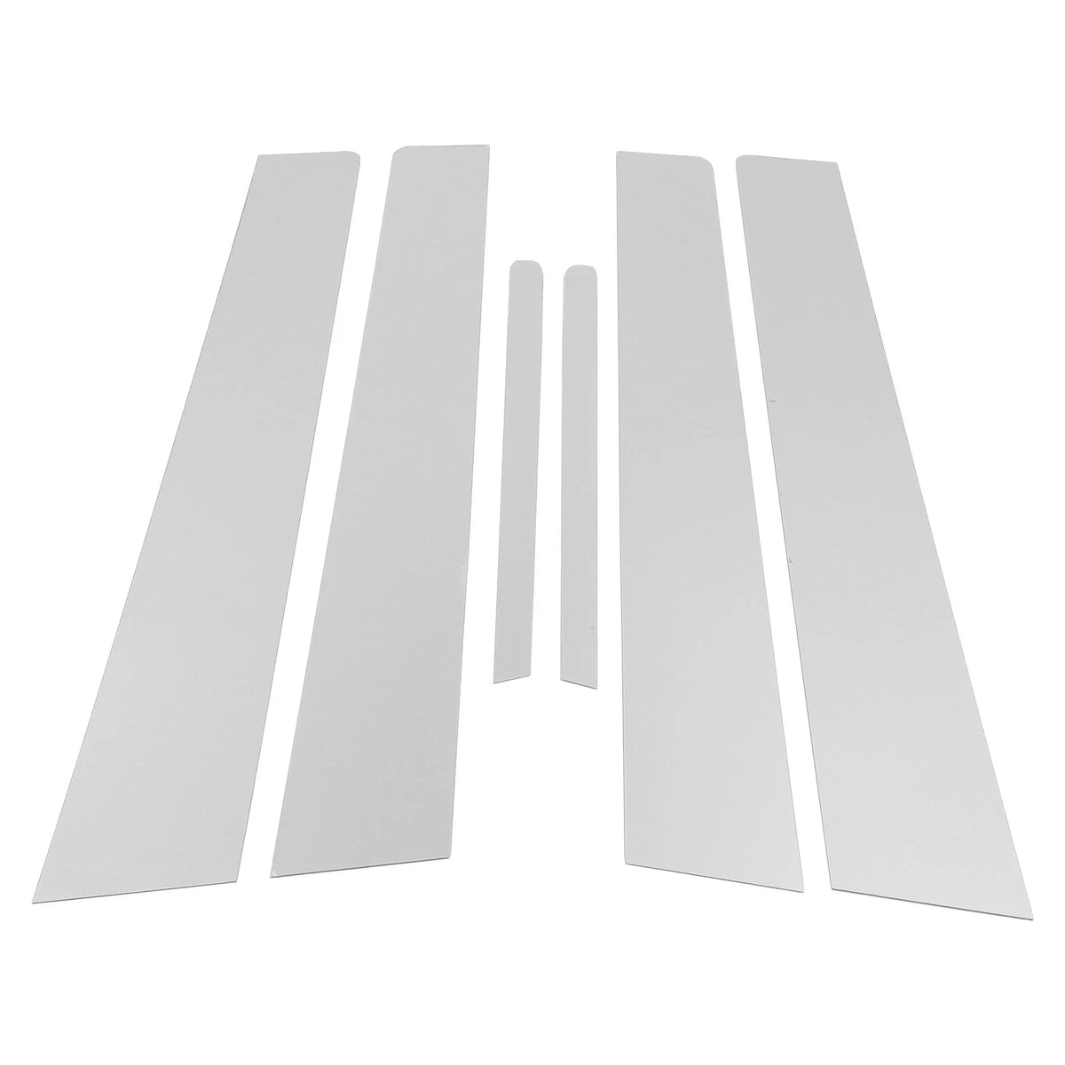 Set of 6 Door Pillar Window Trim for Kia Forte K3 (2014–2018) Chrome