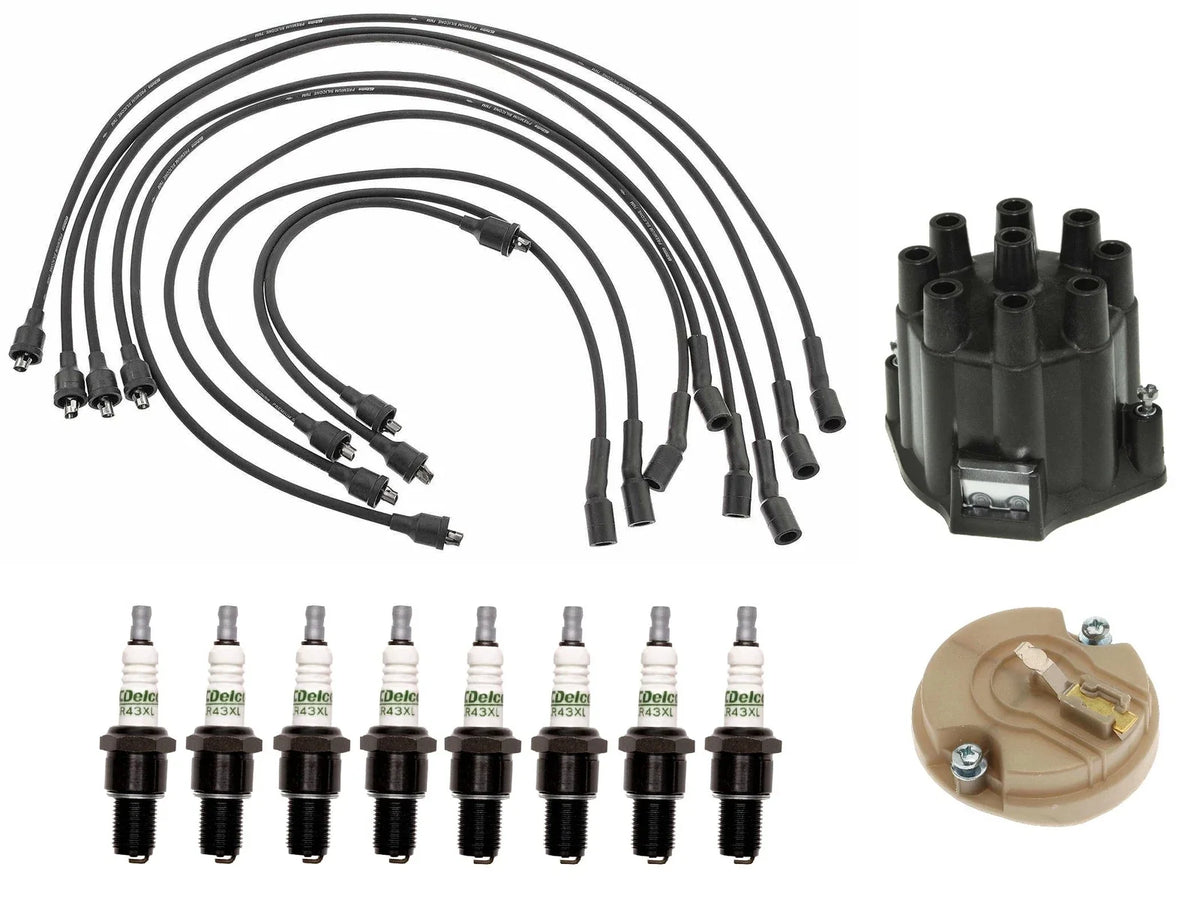 ACDelco Ignition Kit for Chevy GMC V8 (Distributor Rotor Cap Wire Spark Plugs)