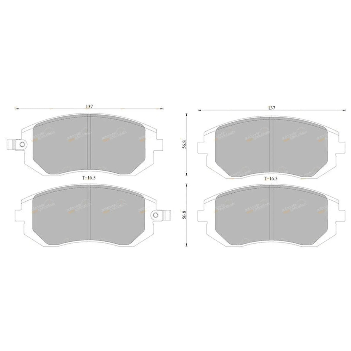 Disc Brake Pads for Subaru XV GP7 Front (2012-2017)