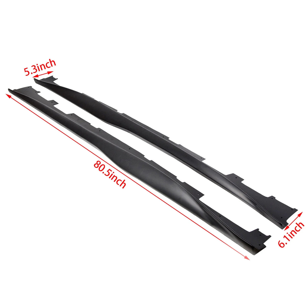 Black Side Skirts Panel Extension for Chevy Camaro RS SS LT LS (2016–2023)