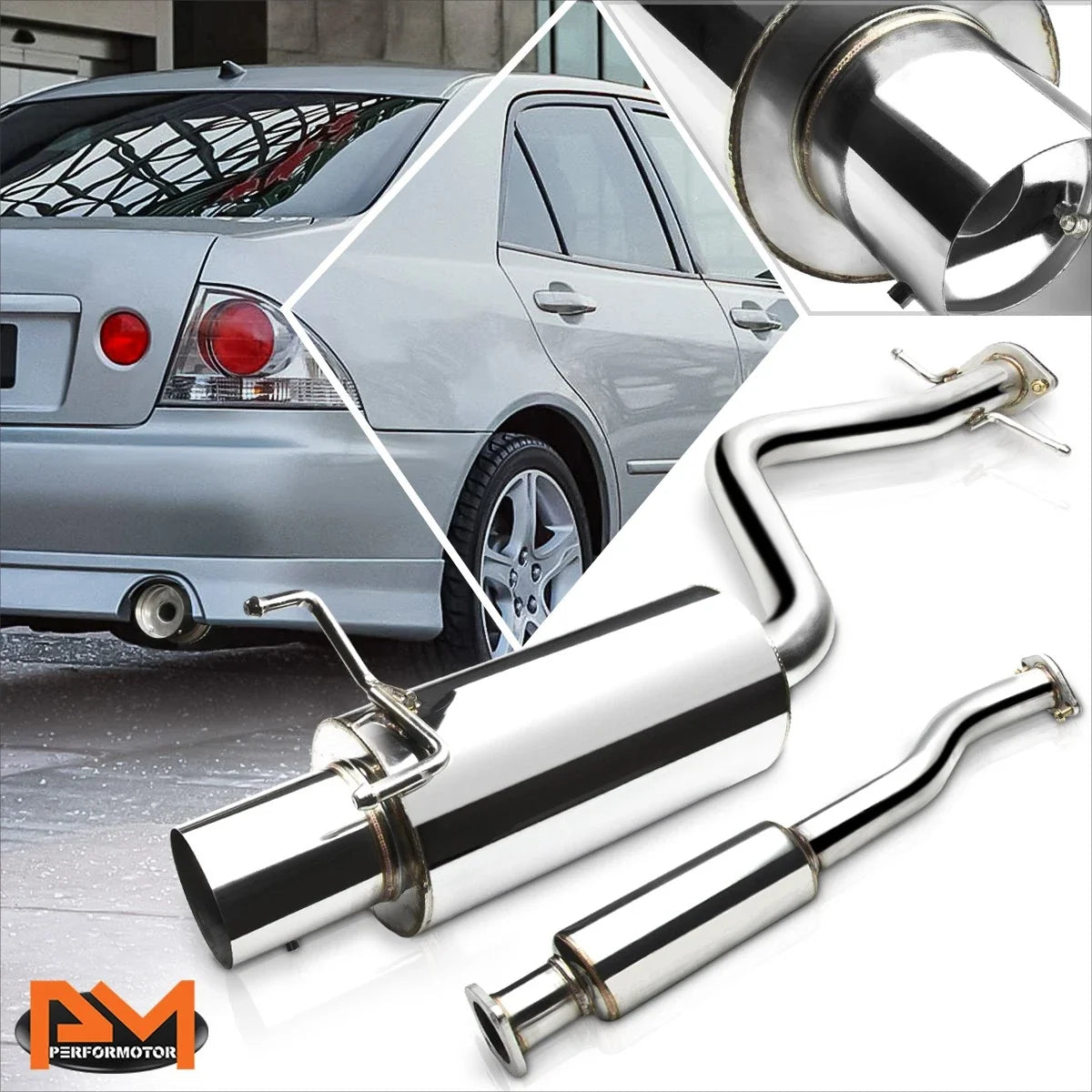 4" Performance Muffler Catback Exhaust for Altezza IS300 XE10 2001-2005
