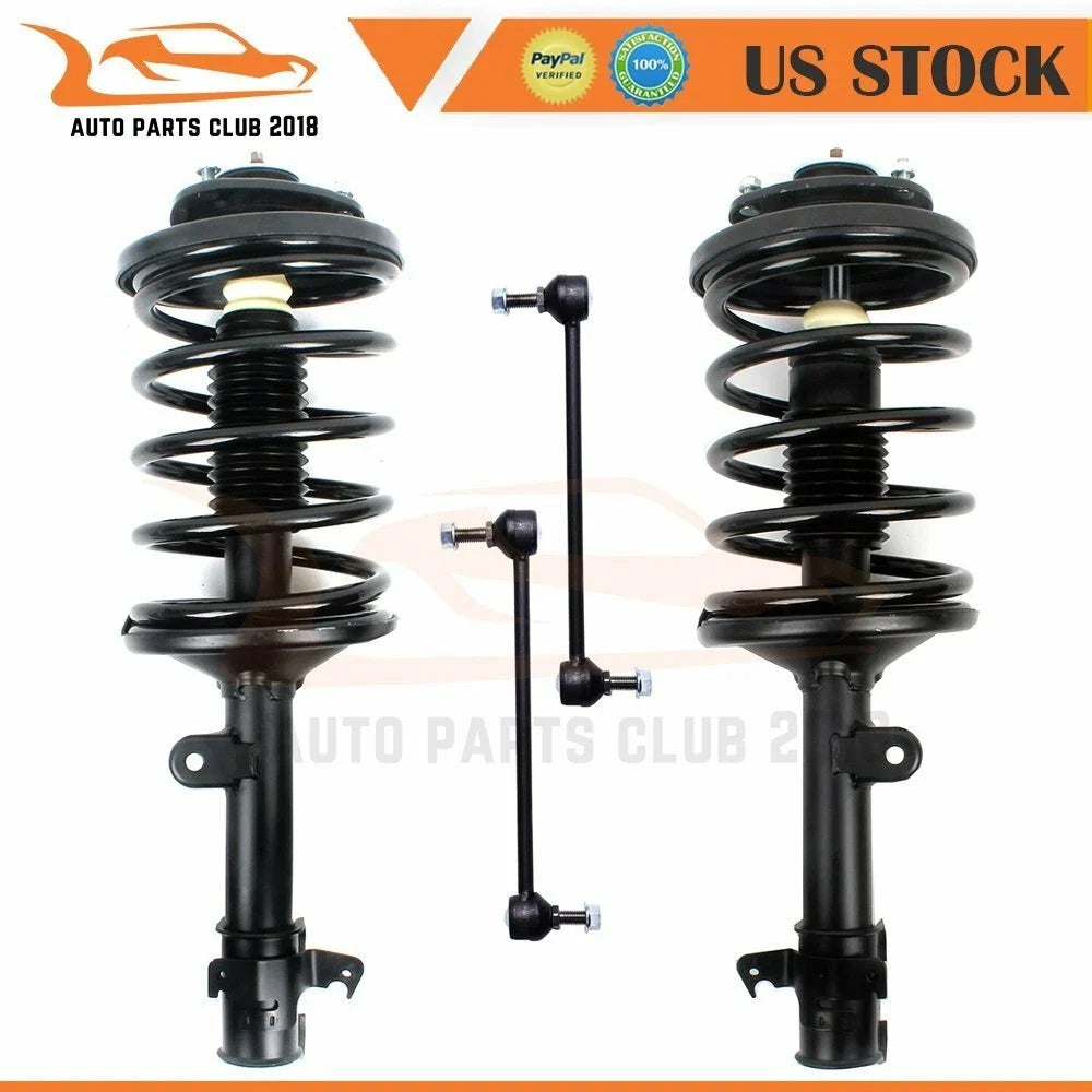 Front Complete Strut Set with Sway Bar Links for Acura MDX (2001–2002) Honda Pilot (2003–2005)