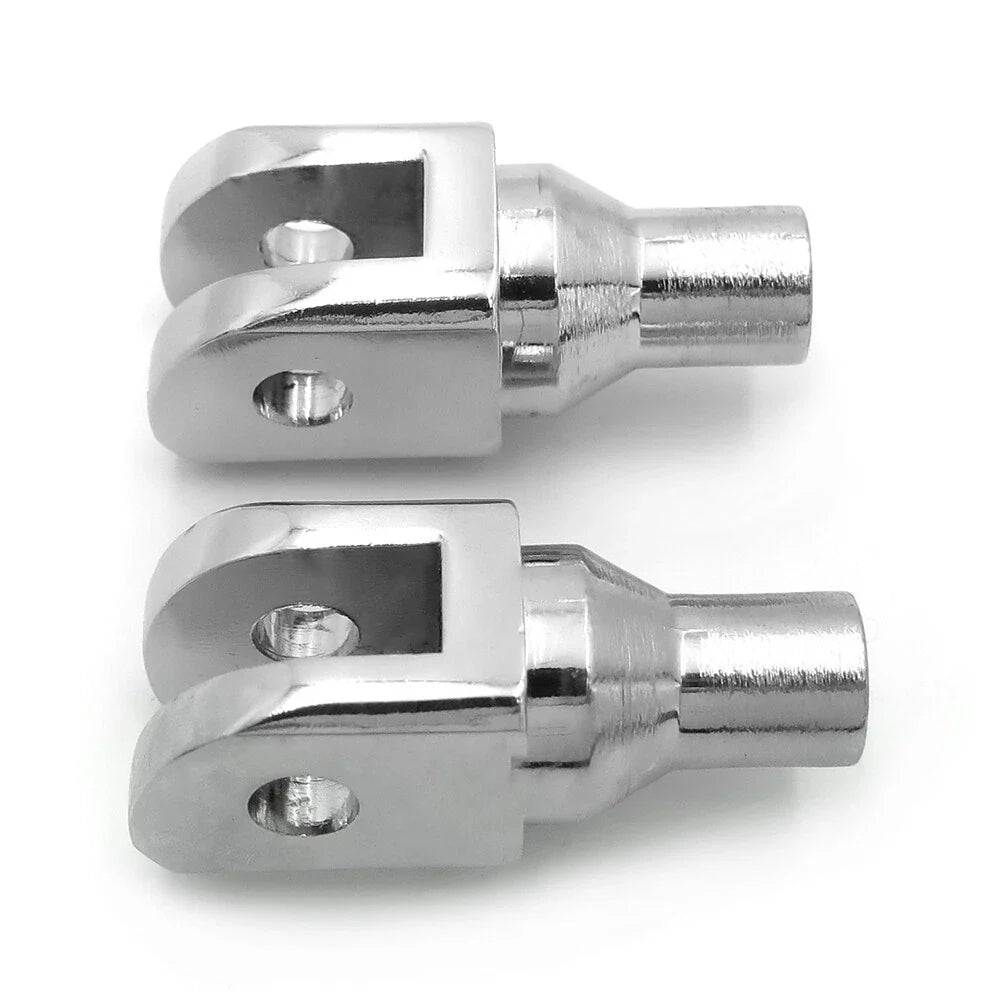 Chrome Footpeg Footrest Adapter for Harley FXBB FXBR FXBRS FXLR (2018–2023)