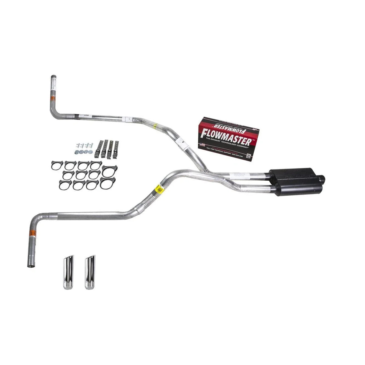 Dual Exhaust Pipe for S10/S15 (1995–2001) Flowmaster Super 44 RW Tip Side Exit