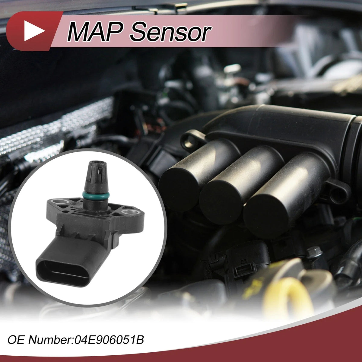 MAP Sensor No.04E906051B for Volkswagen Golf (2013–2023)
