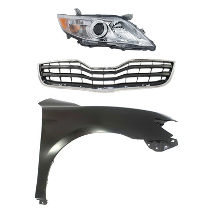 Headlight Kit for Toyota Camry (2010–2011) Right Side RH Assy Halogen