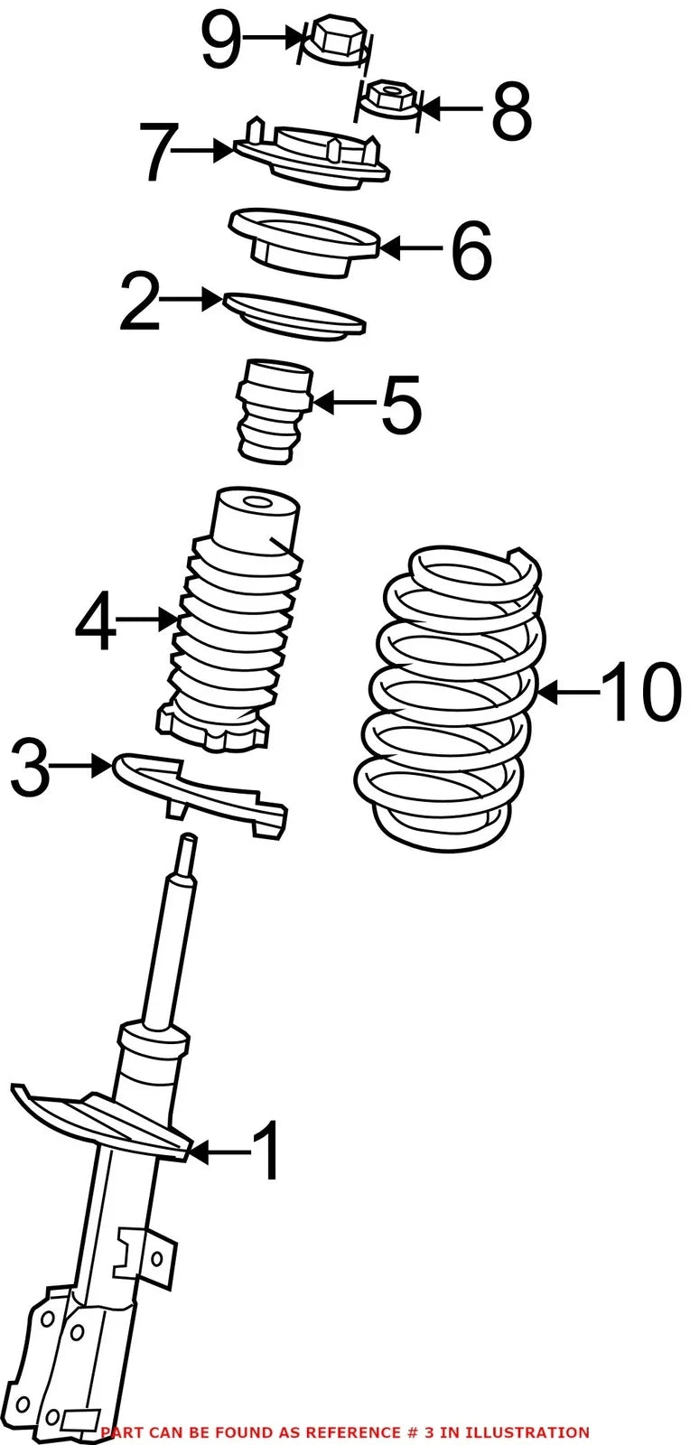 Lower Coil Spring Insulator for Dodge Journey (2009–2020) 68210979AA