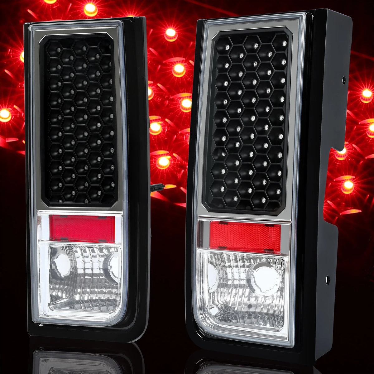 Full LED Tail Light Pair for Hummer H2 2003–2009 - 2X