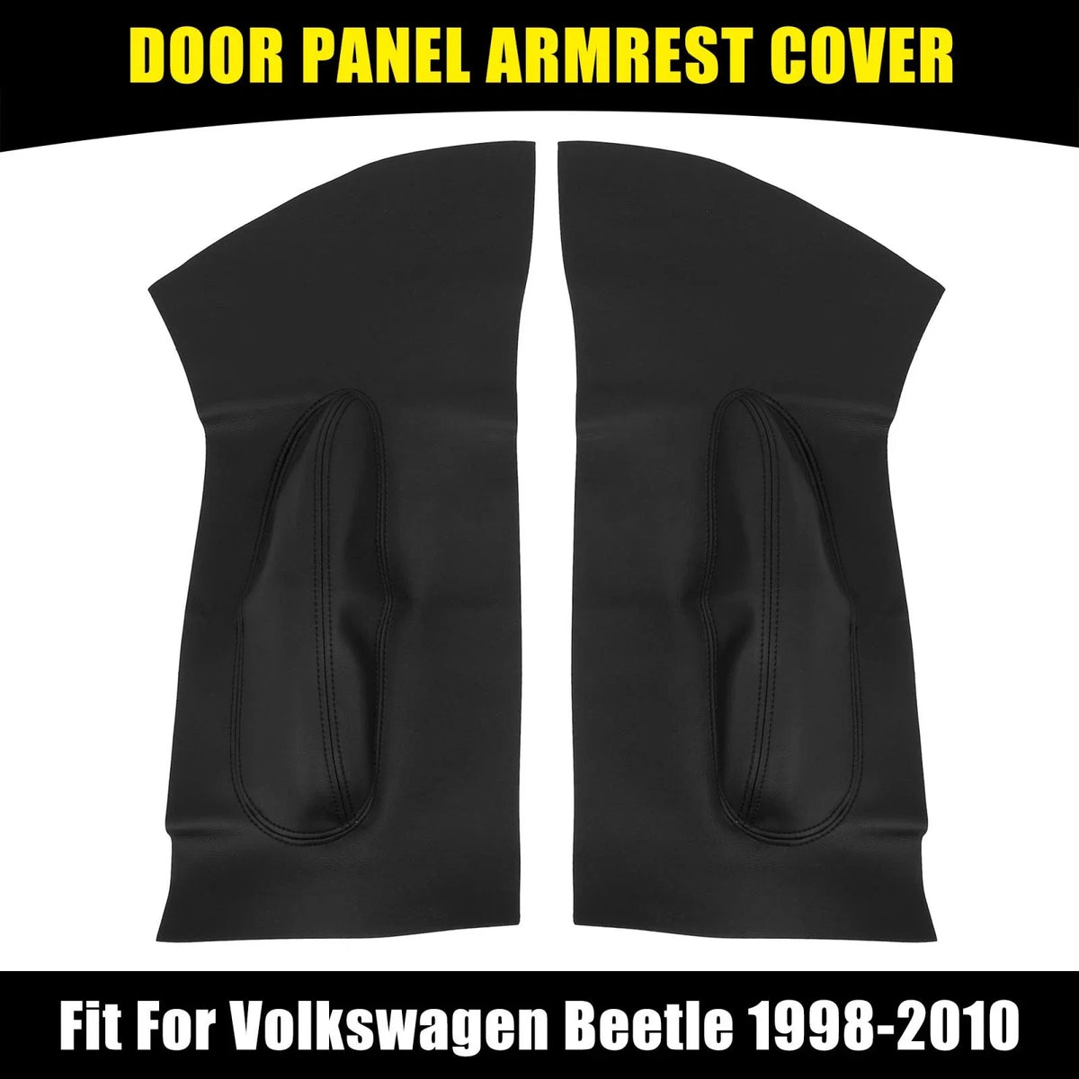 Pair Microfiber Leather Door Panel Armrest Cover for Volkswagen Beetle 