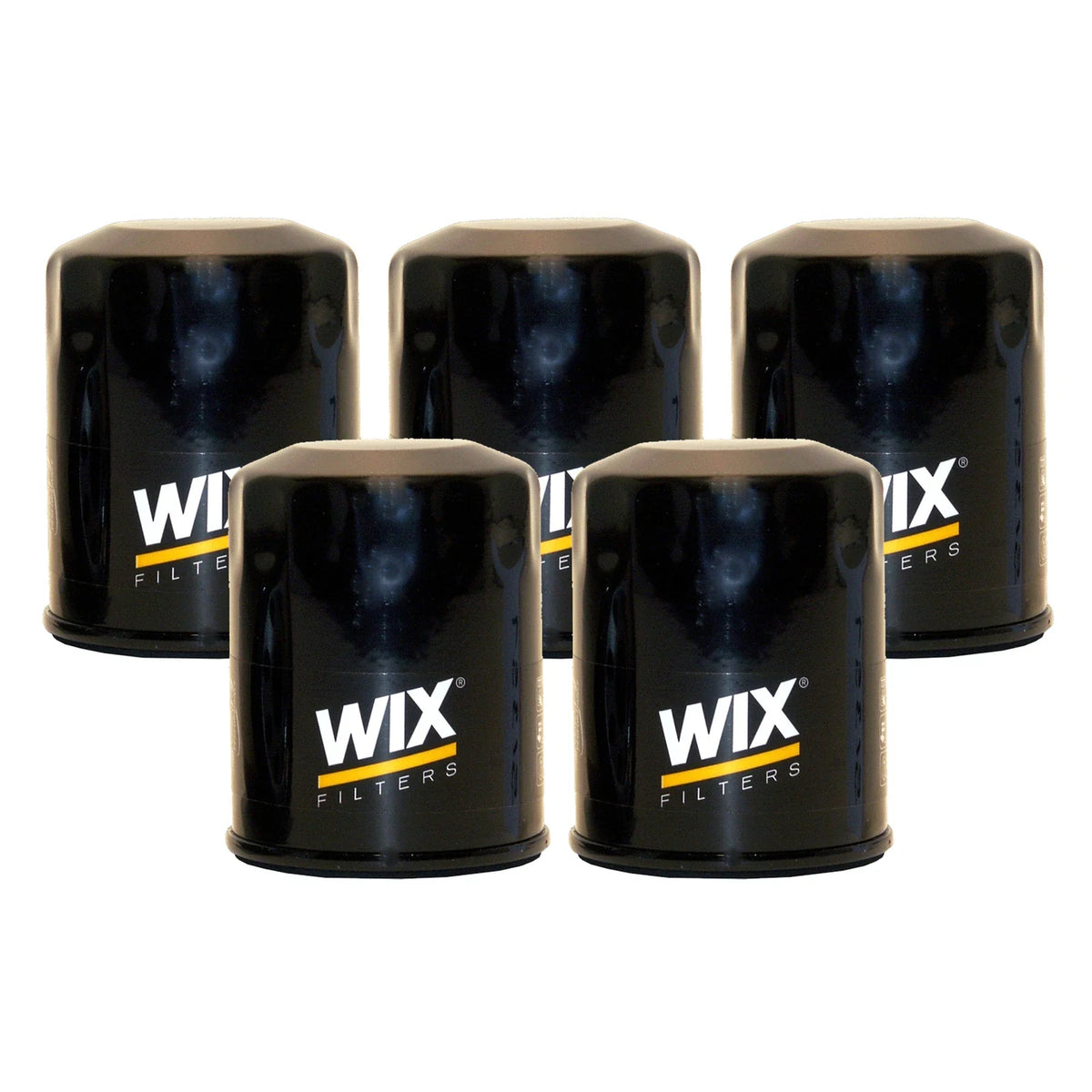 Set of 5 Wix Engine Oil Filters for Ford Kia Mazda Polaris L4