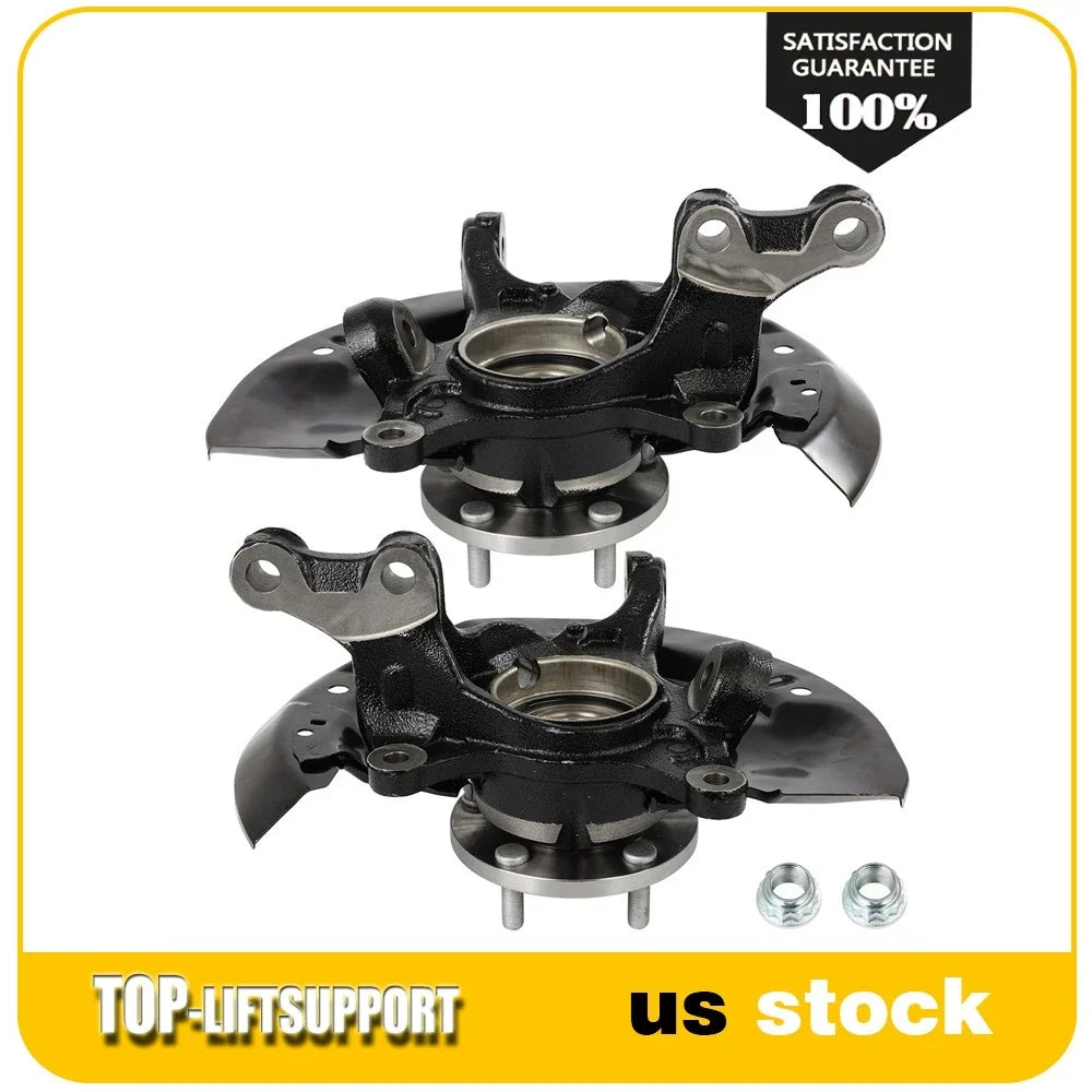 2X Front Steering Knuckle Wheel Bearing Hub for Toyota Sienna (2011–2016)
