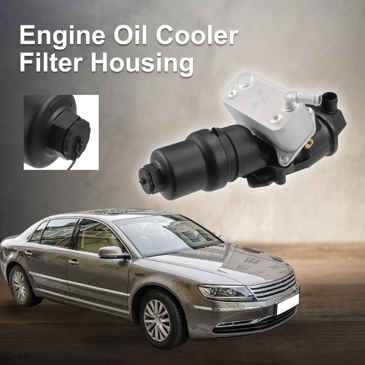 Engine Oil Cooler Filter Housing with Seals for Volkswagen Eos (2007–2016)