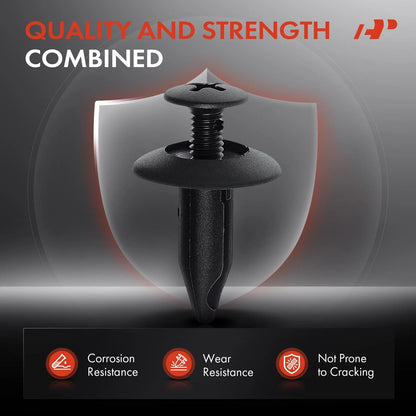30 Screw-Type Bumper Trim Clips Compatible with Ford GM