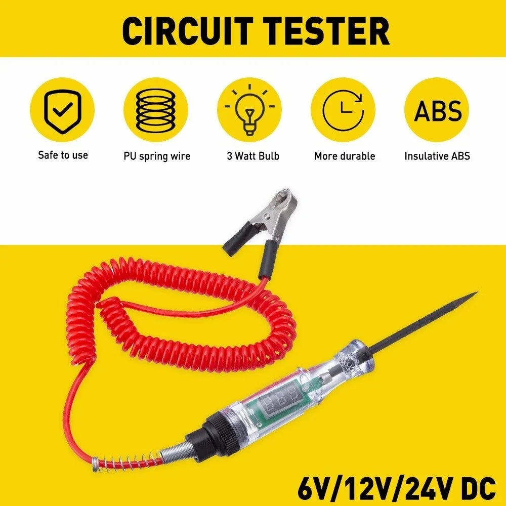 Digital Electric Circuit Tester for Car Truck (6-24V)