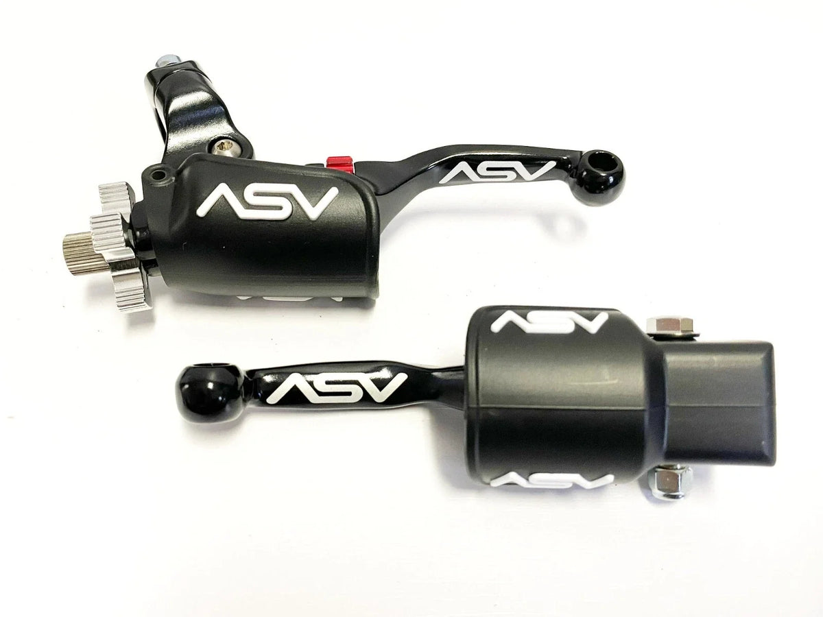 ASV F4 Shorty Front Brake Clutch Perch Levers for Suzuki LT-R450 (2006–2009)