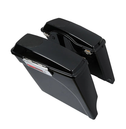 Stretched Saddlebags Speaker Lids Bracket for Harley 1984-2017 Softail