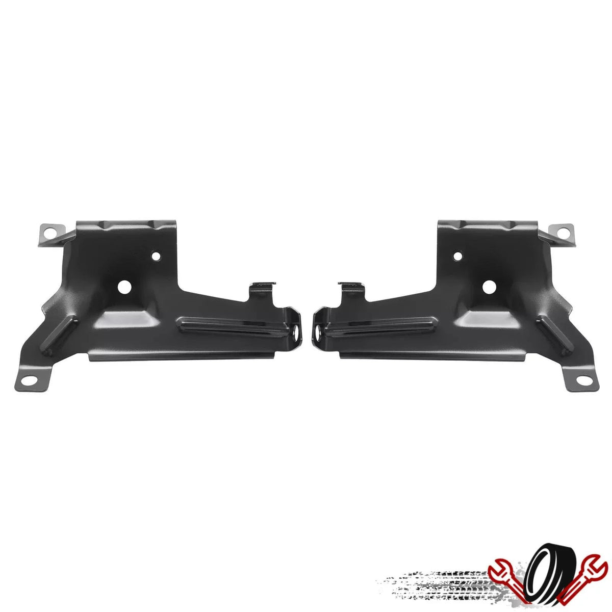 Set of 2 Front Outer Bumper Brackets for GMC Sierra/Chevrolet Silverado (2007–2013)