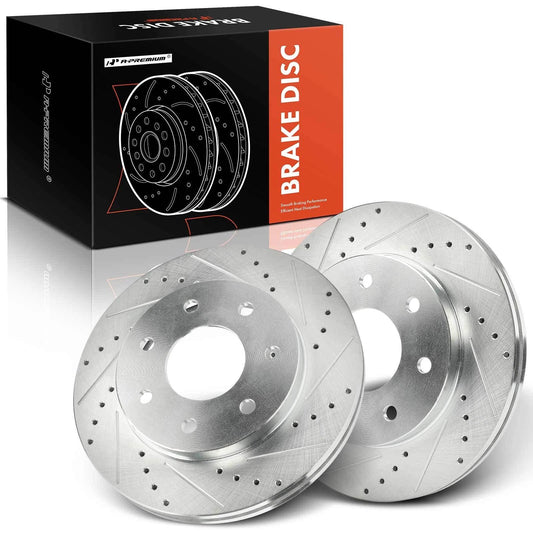 Front Side Drilled Brake Rotors for Ford F-150 (2004–2008)