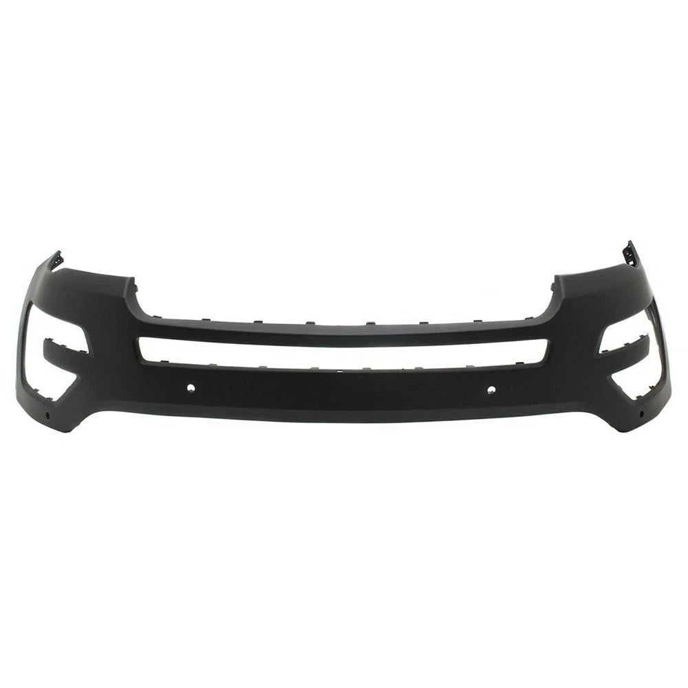 Front Bumper Cover FO1000723, Primed Plastic for 2016-2017 Ford Explorer