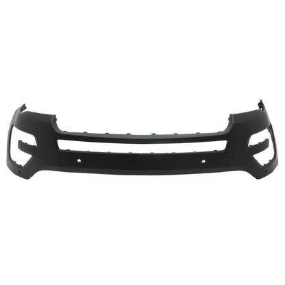 Front Bumper Cover FO1000723, Primed Plastic for 2016-2017 Ford Explorer