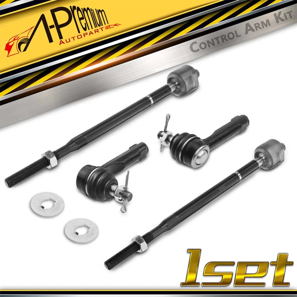 Set of 4 Front Inner & Outer Tie Rods for Nissan Altima (1998–2001)