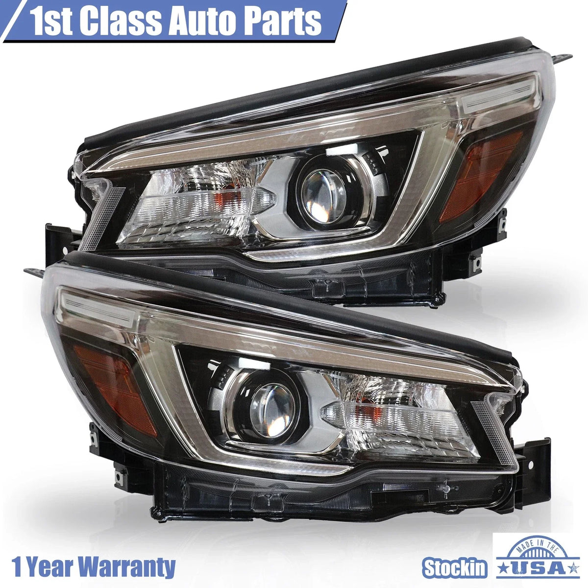 Set of 2 Halogen LED Headlights for Subaru Forester (2019–2020)