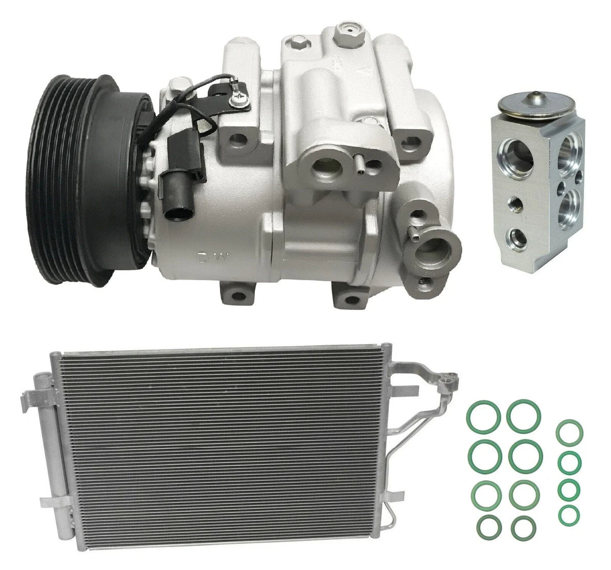 AC Compressor Condenser Kit for Kia Forte 2.4L (2010–2013)