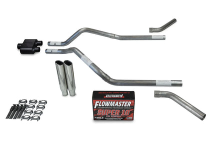 Dual Exhaust Kit, 2.5" Flowmaster Super 10 for GMC Jimmy 2000-2004