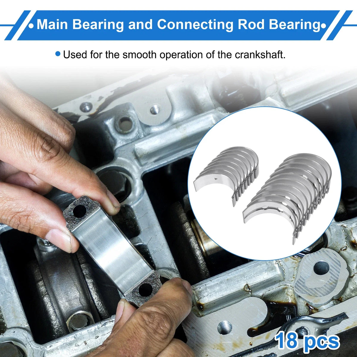 Main Bearing and Connecting Rod Bearing Kit No. 1170175022 for Toyota Hiace (1997–2001)