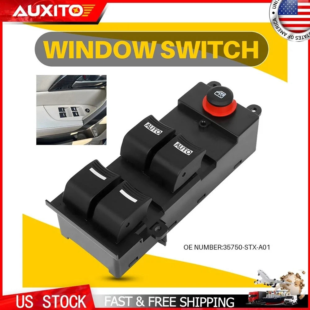 Master Power Window Switch for Acura MDX (2007–2013) LHD Black