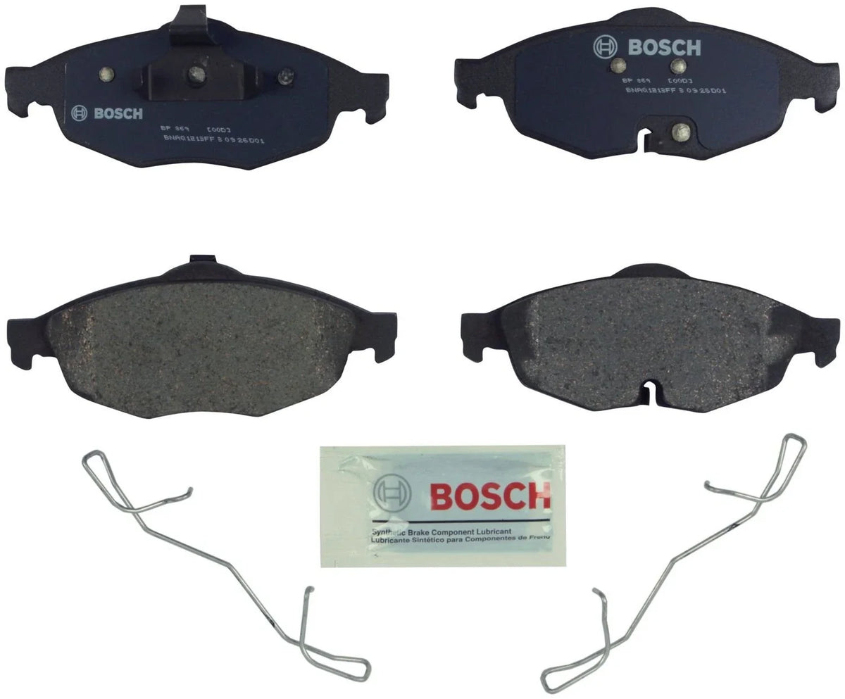 Bosch Front QuietCast Brake Pads with Hardware for
