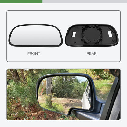 Driver Side Mirror Glass Assembly with Base for Buick Lucerne 2006-2011