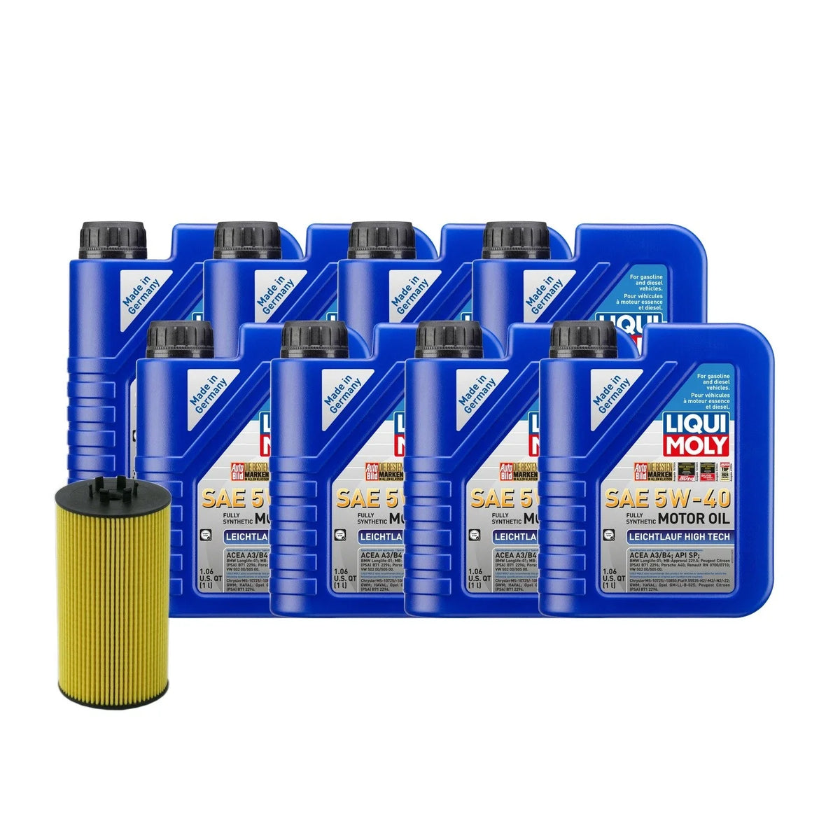 8L Liqui Moly Oil Change Kit 5W-40 for Audi V8 4.2L (2000–2002)
