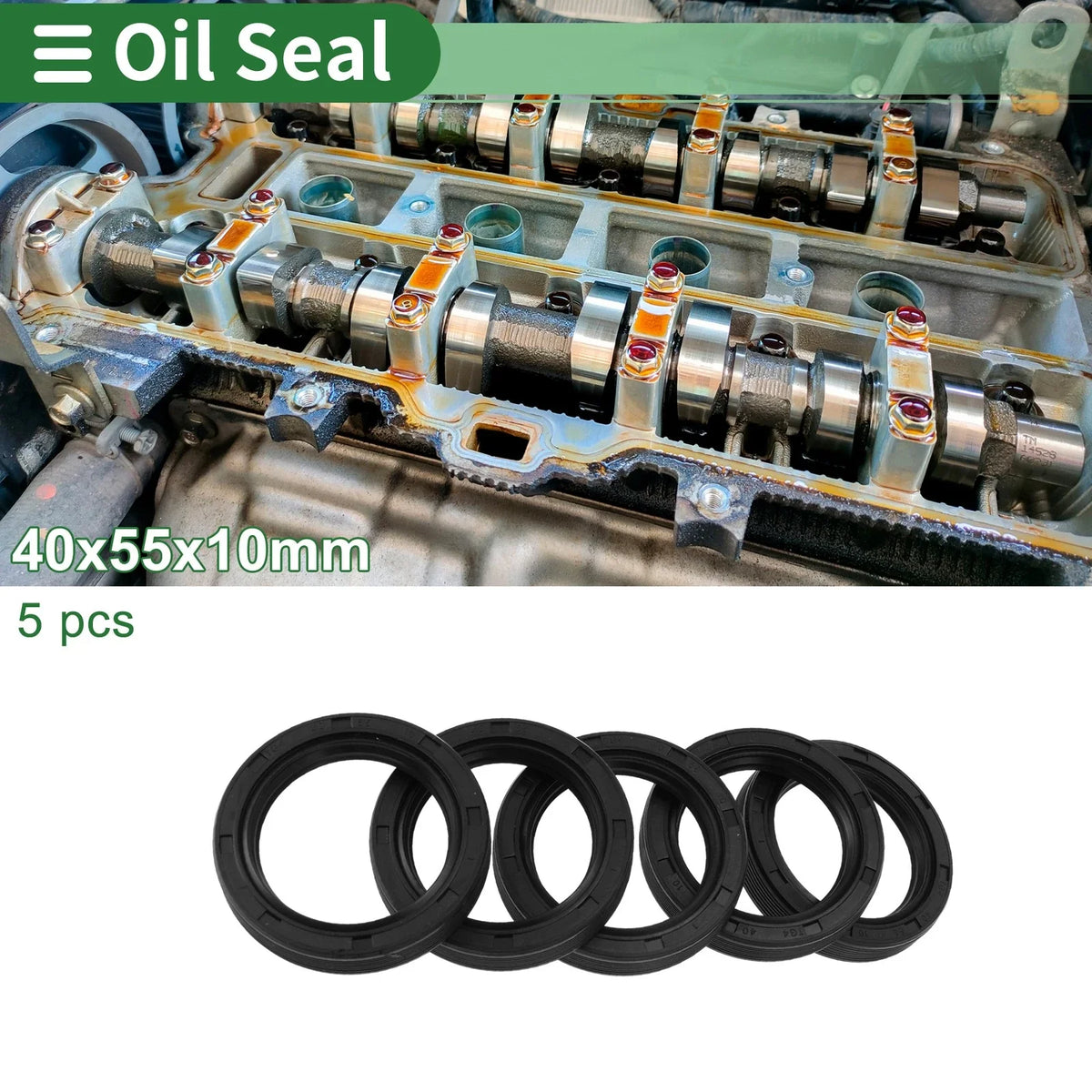 Oil Seal for Rotary Shaft (40x55x10mm)