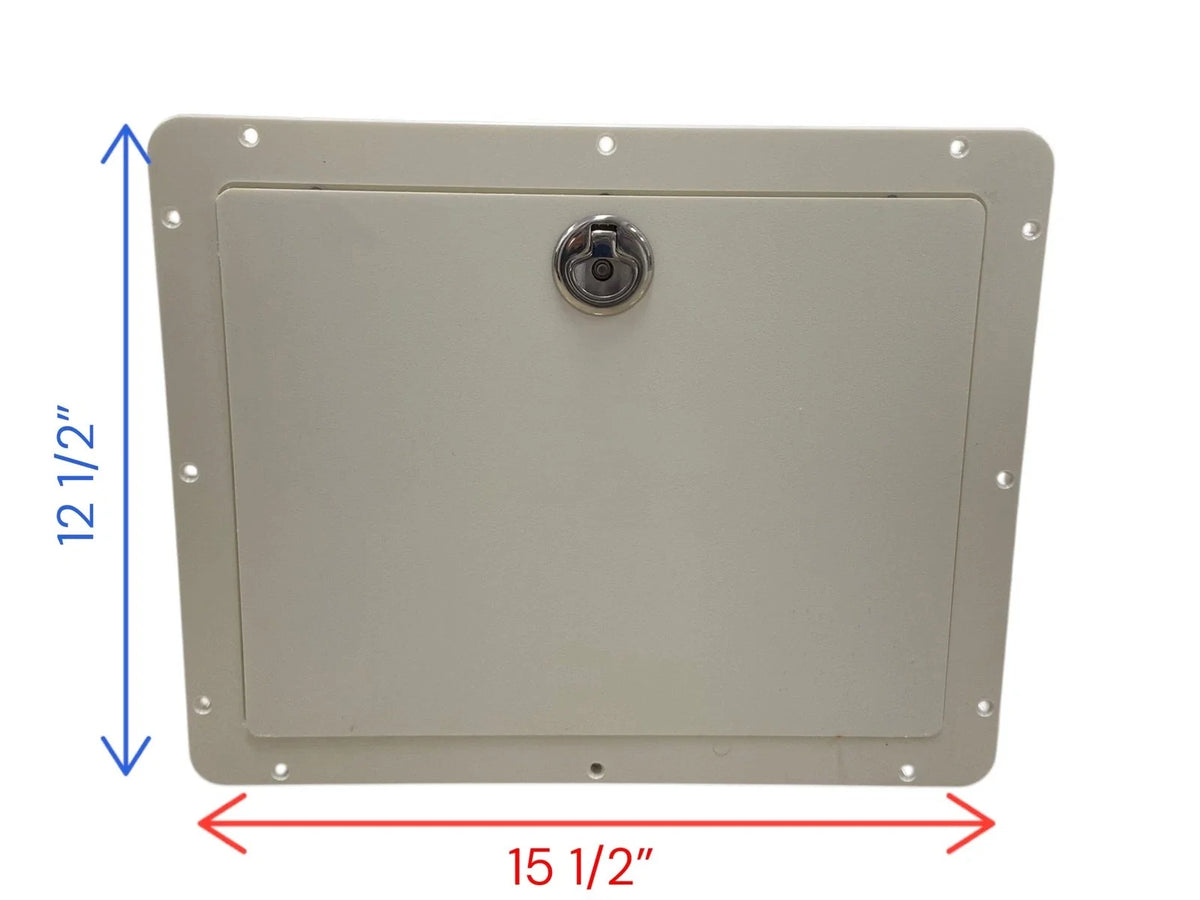 15.5" x 12.5" Marine Tackle Box Drawer Face with Lock RHD