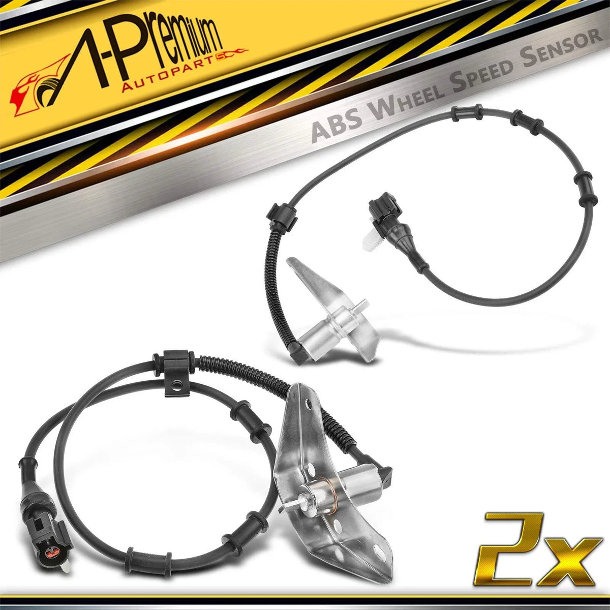 2X Front ABS Wheel Speed Sensor for Ford E-250 E-350 (2003–2004)