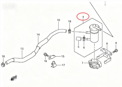 Fuel Filter for Suzuki DF40A (2000–2023)