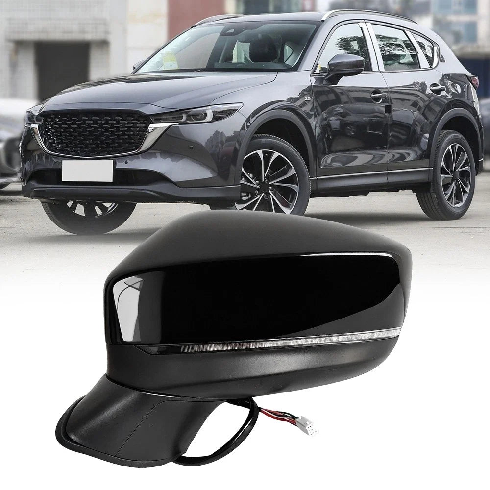 Left Side Mirror with Blind Spot for Mazda CX-5 (2017-2022)
