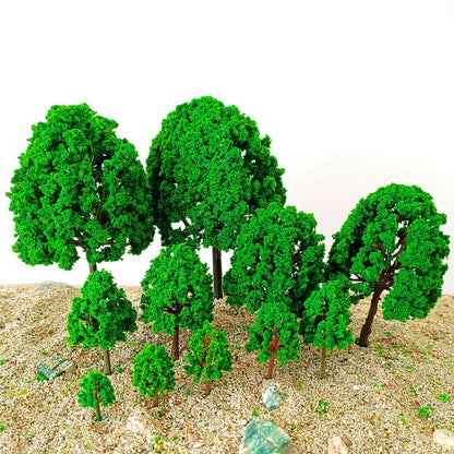 30 Mixed Size Trees for Train and Railway Scenery Layout