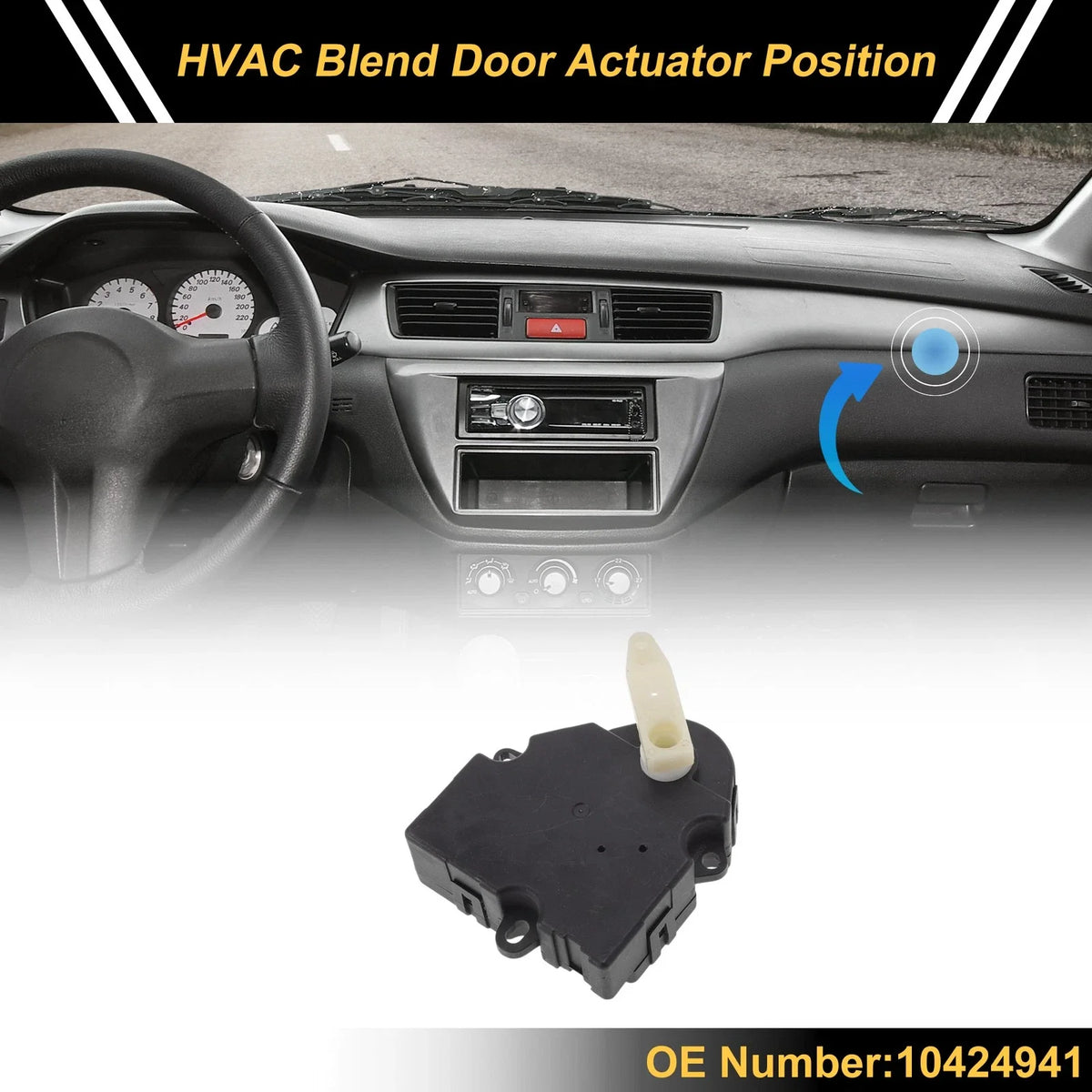 HVAC Heater Blend Door Actuator for Buick Rendezvous (2002–2007) No. 10424941