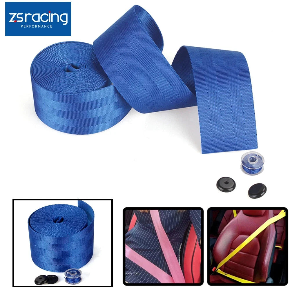 3.5m Racing Seat Belt Webbing for Cars