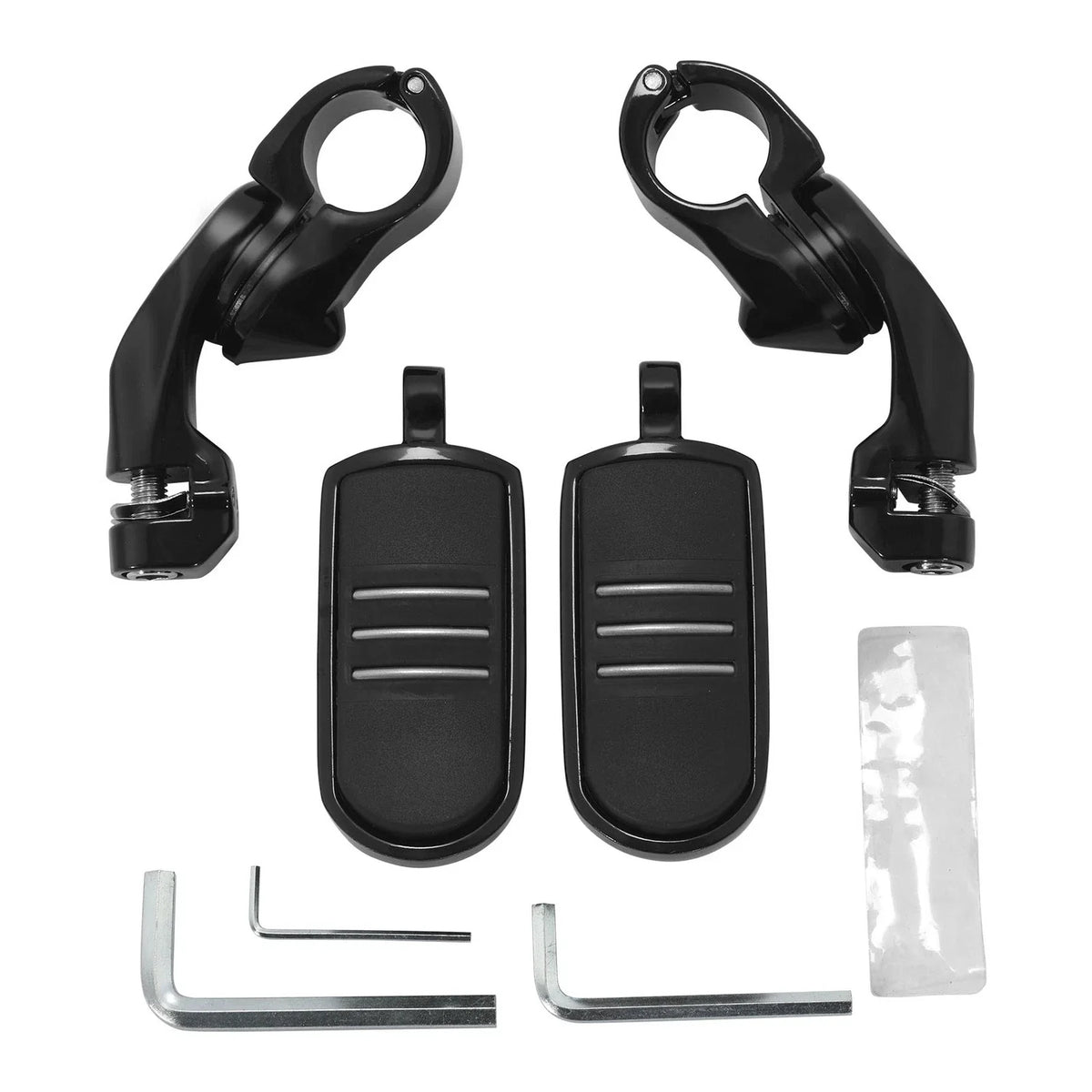 Short Angled Highway Pegs for Harley (1-1/4", Black)