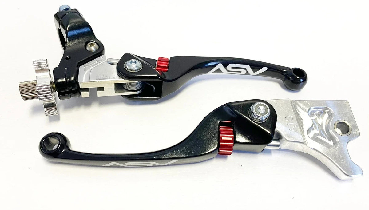 Set of 2 ASV F4 Front Brake Clutch Perch Levers Black for Banshee Blaster (1995–Present)