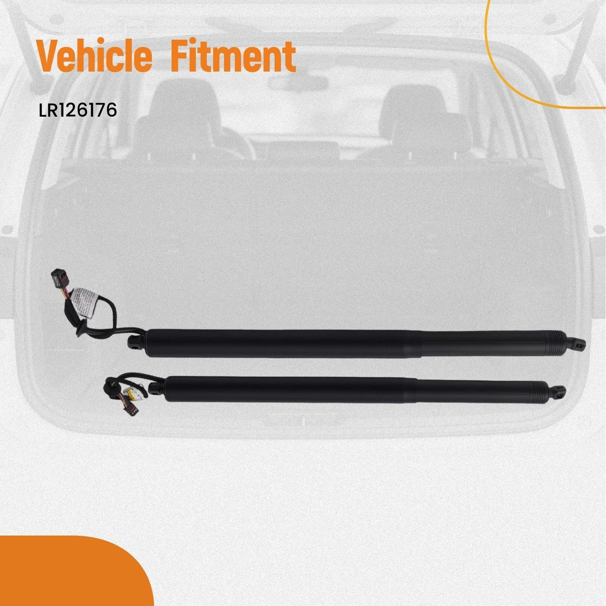 2X Power Hatch Strut for Range Rover Velar (2017) LR126176 Tailgate