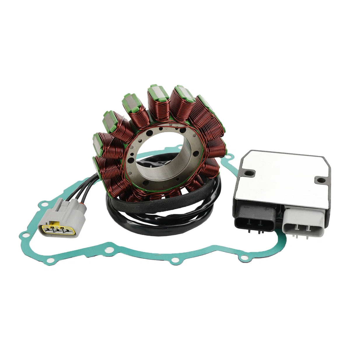 15-Pole Alternator Stator & Regulator with Gasket for Triumph Tiger 800 XC/XCA/XRT (2011–2020)