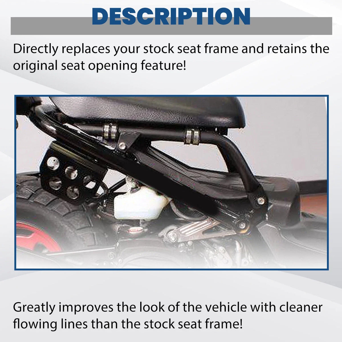 Lowered Seat Frame Bracket Bars for Honda Ruckus 50 (2003–2020)