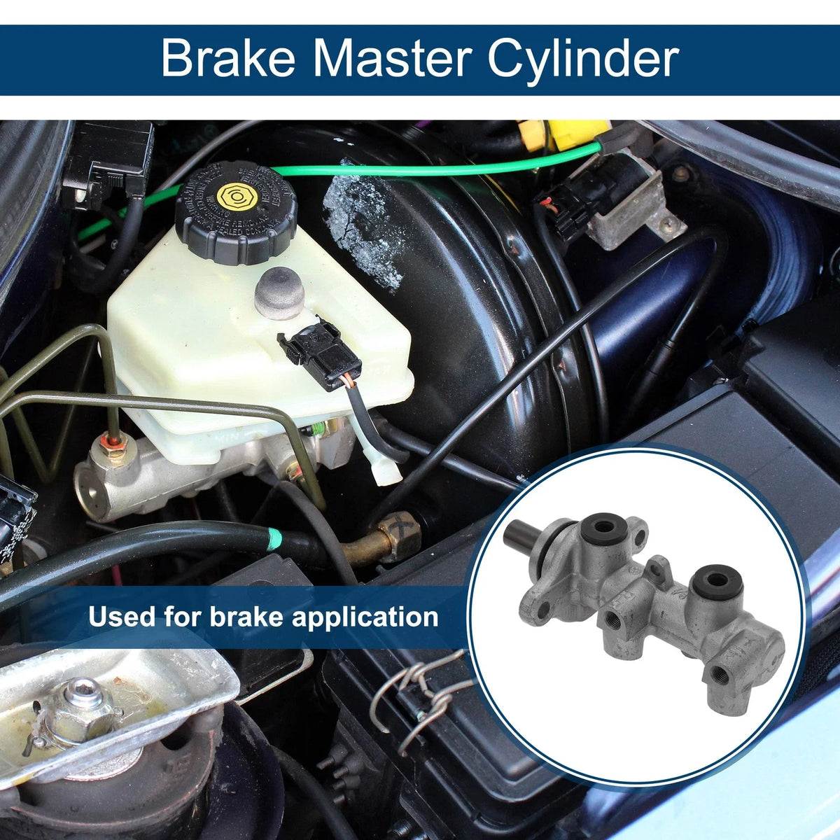 Brake Master Cylinder No. 0K20143440 for Kia Sephia (1996–1997) Aluminum Alloy