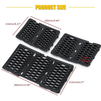 3PCS Front Mesh Honeycomb Insert Grill for Jeep Grand Cherokee (2014–2016)