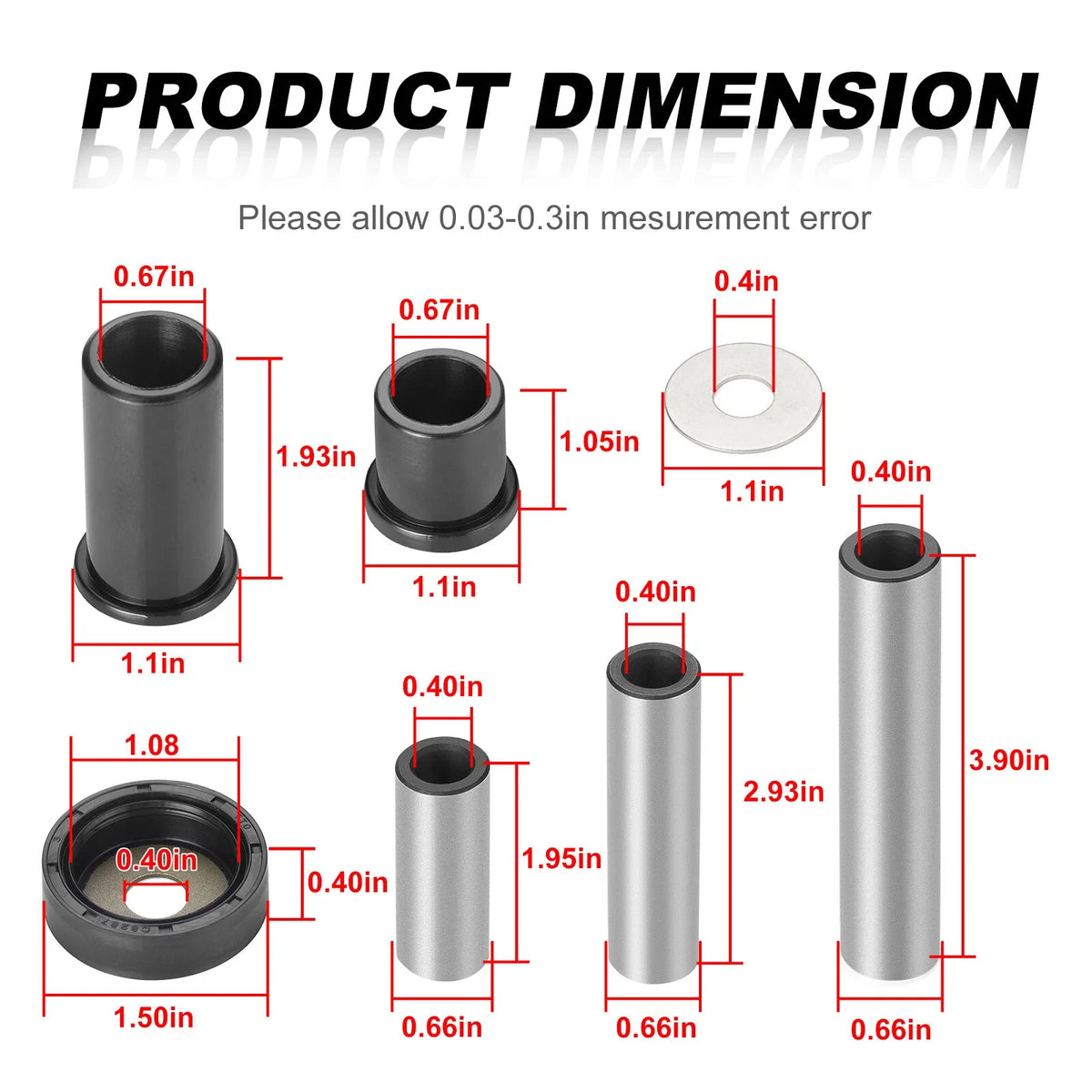 Rear Bushing Rebuild Kit for Suzuki King Quad 700 LT-A700X 2005-2007