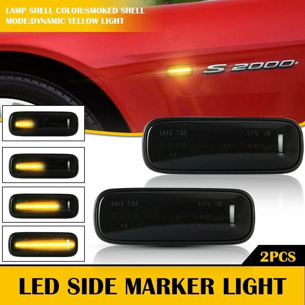 LED Sequential Side Blinker Marker Lights for Honda Civic CR-V (2001–2023)